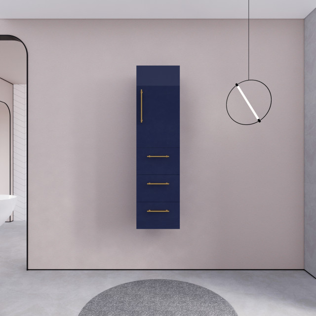 Rosa 16'' Bathroom Linen Side Cabinet - Contemporary - Bathroom ... with How to choose the right linen cabinet for your bathroom space