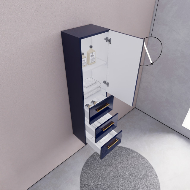 Rosa 16'' Bathroom Linen Side Cabinet - Contemporary - Bathroom ... with Rosa 16'' Bathroom Linen Side Cabinet, Oak