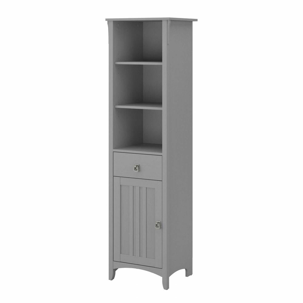 Salinas Tall Bathroom Storage Cabinet In Cape Cod Gray - Engineered ... throughout Salinas Bathroom Storage Cabinet