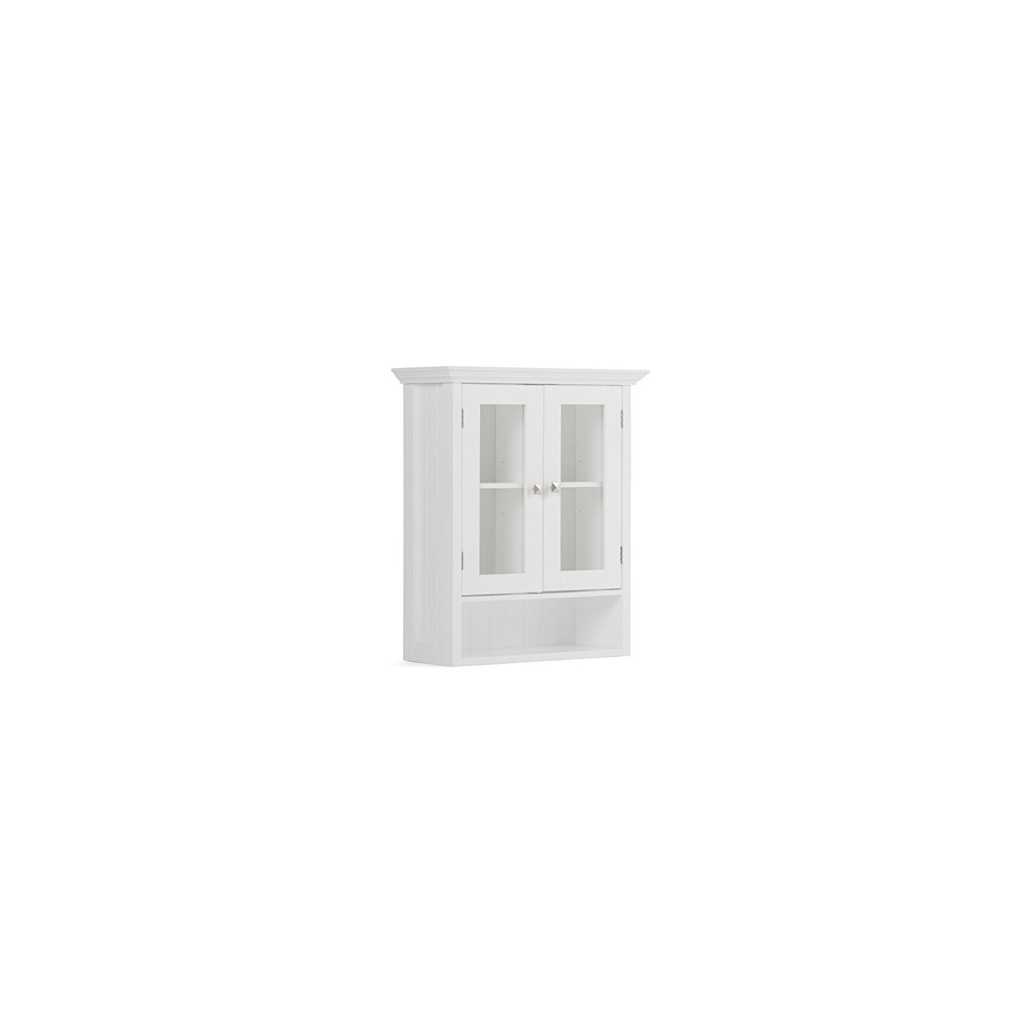 Simpli Home Acadian Double Door Wall Cabinet - Walmart.com for Acadian Double Door Wall Cabinet