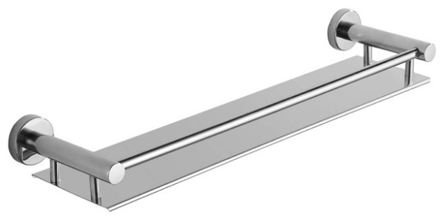 Wall Mounted Polished Chrome Bathroom Shelf - Contemporary - Bathroom ... regarding Time Bathroom Shelf Polished Chrome