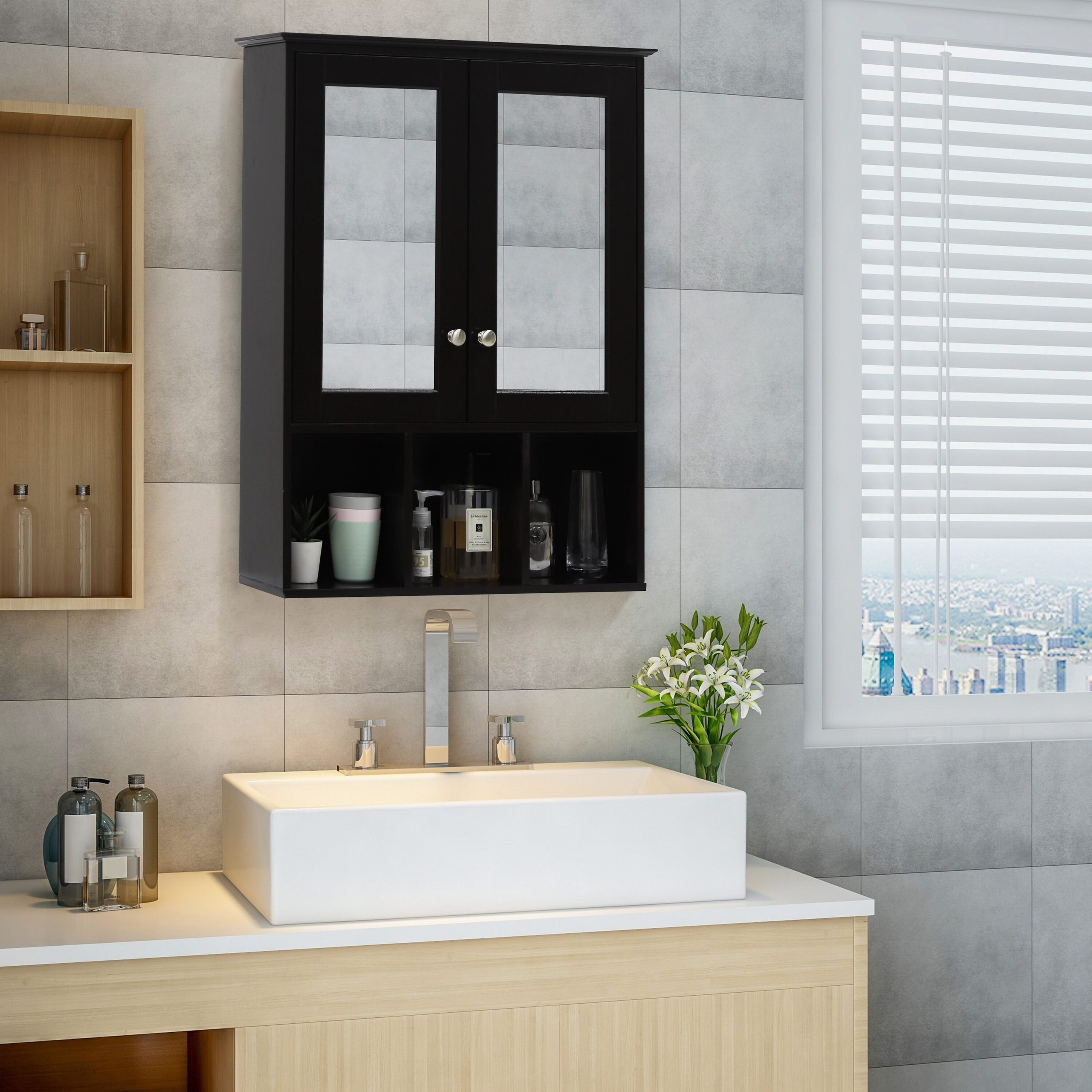 White Bathroom Wall Cabinet Lowes | Cabinets Matttroy inside Maximizing space with compact portrait-style medicine cabinets