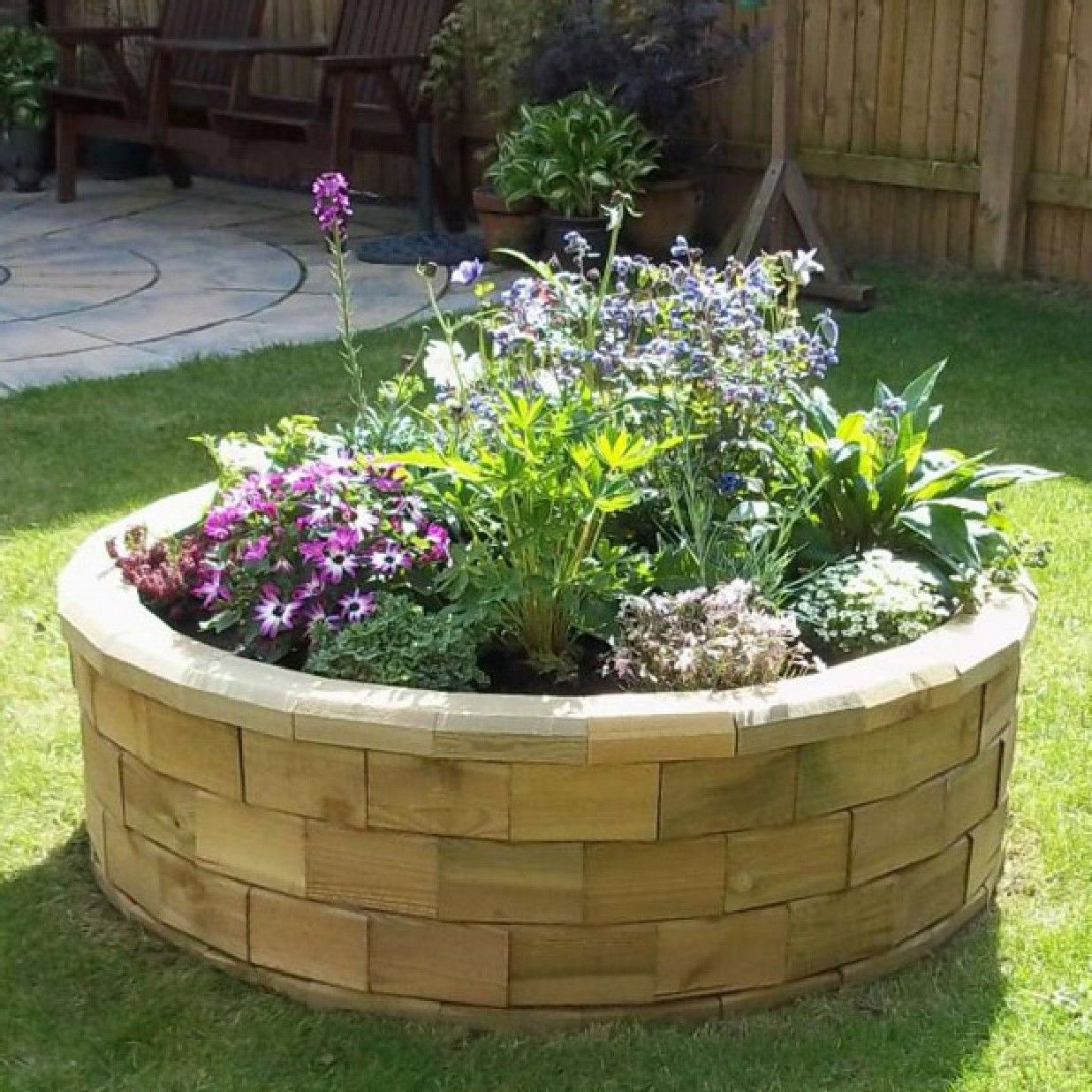 30+ Ideas For Round Flower Bed with Round Garden Bed Design