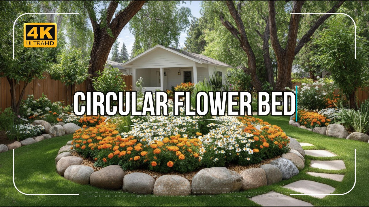 How To Design A Stunning Circular Flower Bed | Round Garden Bed Ideas ... regarding Circular Garden Bed Design