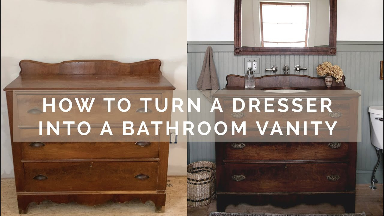 Using A Dresser As A Bathroom Vanity At Susan Tucker Blog for Mudroom Vanity Hacks