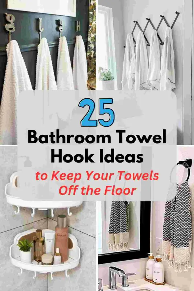25 Bathroom Towel Hook Ideas To Keep Your Towels Off The Floor 51 ... for Kitchen Towel Hacks