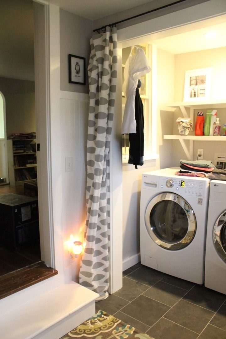 Laundry Room Curtains, Laundry Room Diy, Tiny Laundry Rooms for Laundry Curtain Tips