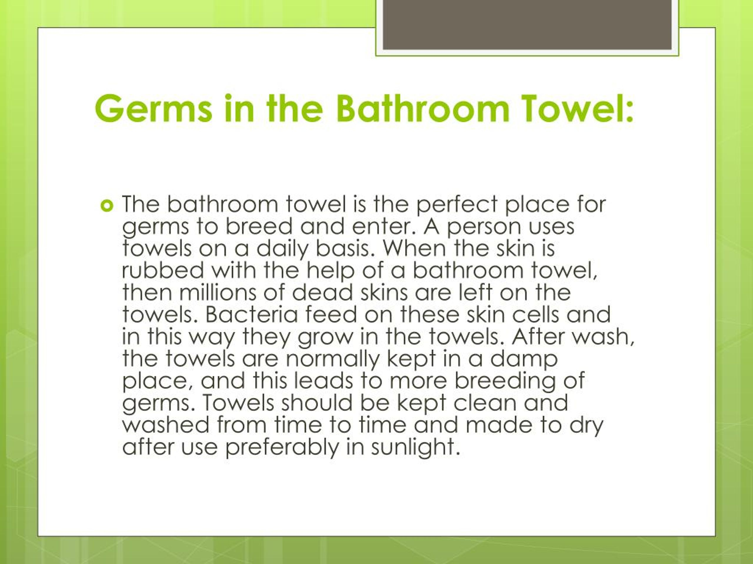 Ppt - Hidden Germs In The House Powerpoint Presentation, Free Download ... for Kitchen Towel Hacks