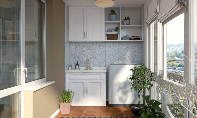 10 Elegant Wash Area Designs For Every Home for Laundry Rug Guide