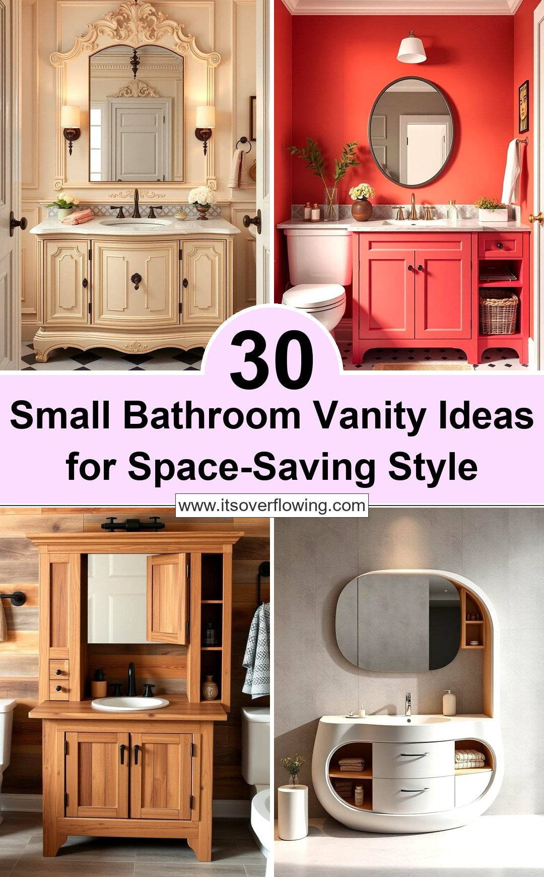 30 Small Bathroom Vanity Ideas For Space-Saving Style for Nursery Vanity Ideas