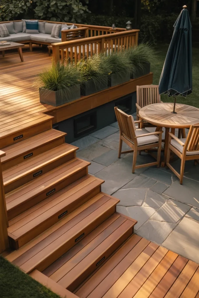 33 Backyard Deck Ideas That Make Your Outdoor Space Feel Like A Retreat ... for Deck Blind Ideas