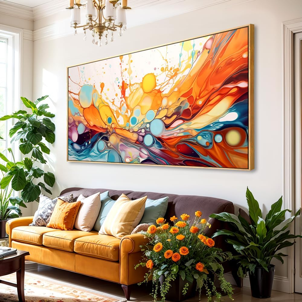 What Your Living Room Abstract Art Says About You According to Interior Designers