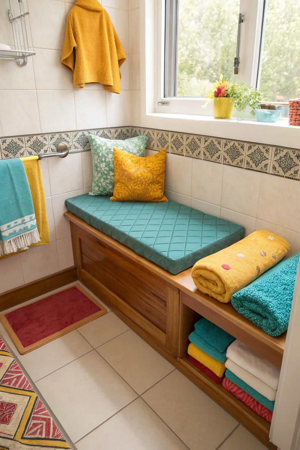 15+ Stunning Bathroom Bench Ideas To Elevate Your Space - Heatherlight for Bathroom Bench Tips