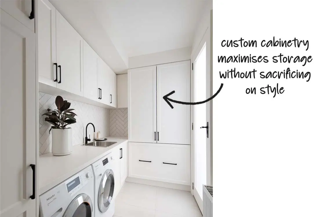 Custom Laundry Storage for Laundry Shelf Design