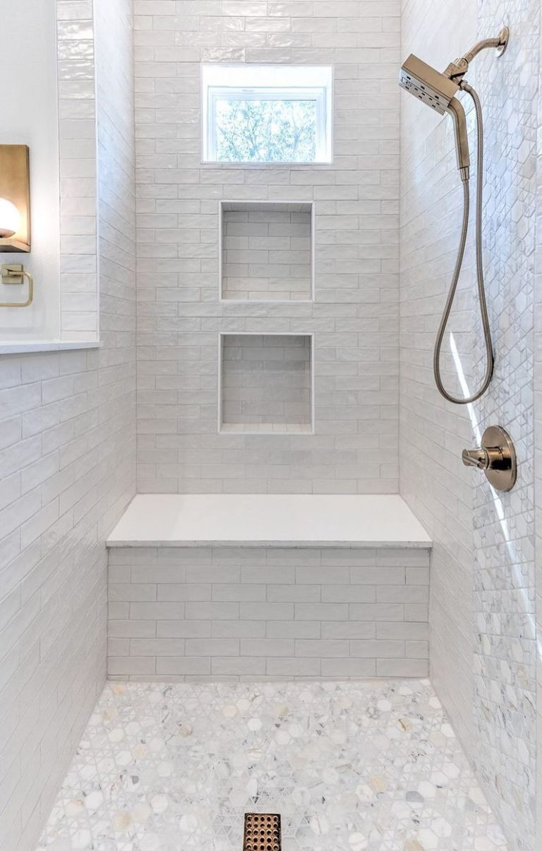 17 Modern Shower Bench Ideas To Inspire Your Bathroom Design for Bathroom Bench Design