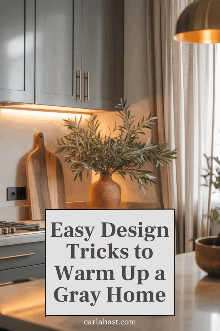 Easy Ways To Warm Up A Cool Millennial Gray Home | Carla Bast Design for Laundry Rug Guide