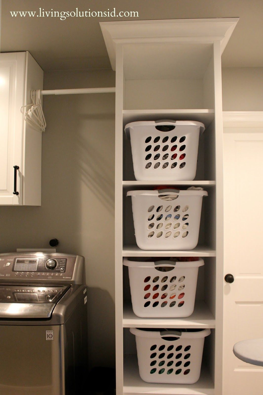 Fabulous Laundry Basket Shelves Custom Photo Frames for Laundry Shelf Design