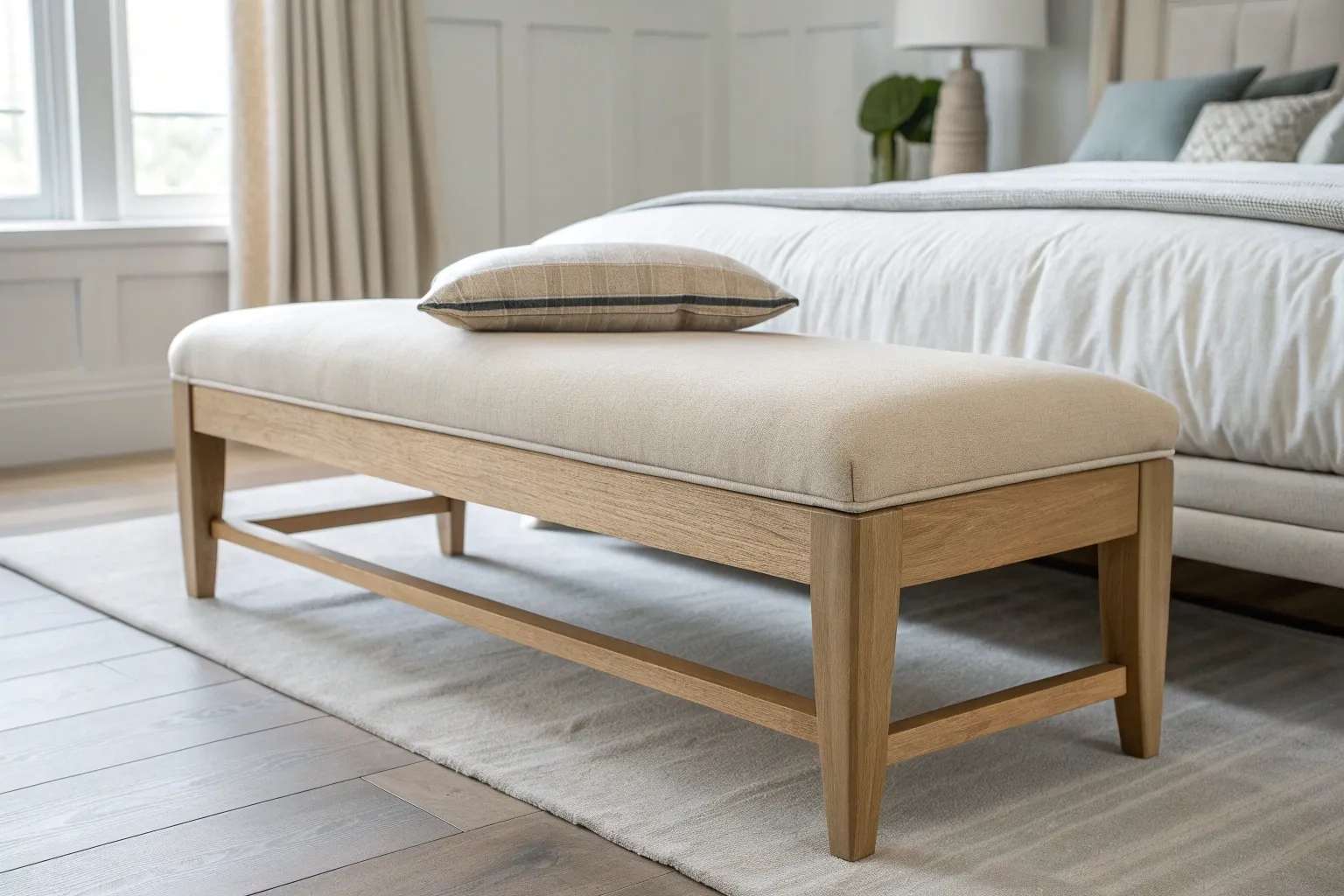 21+ Stylish Modern Bedroom Bench Ideas For A Cozy Space - Timberelle for Bedroom Bench Design