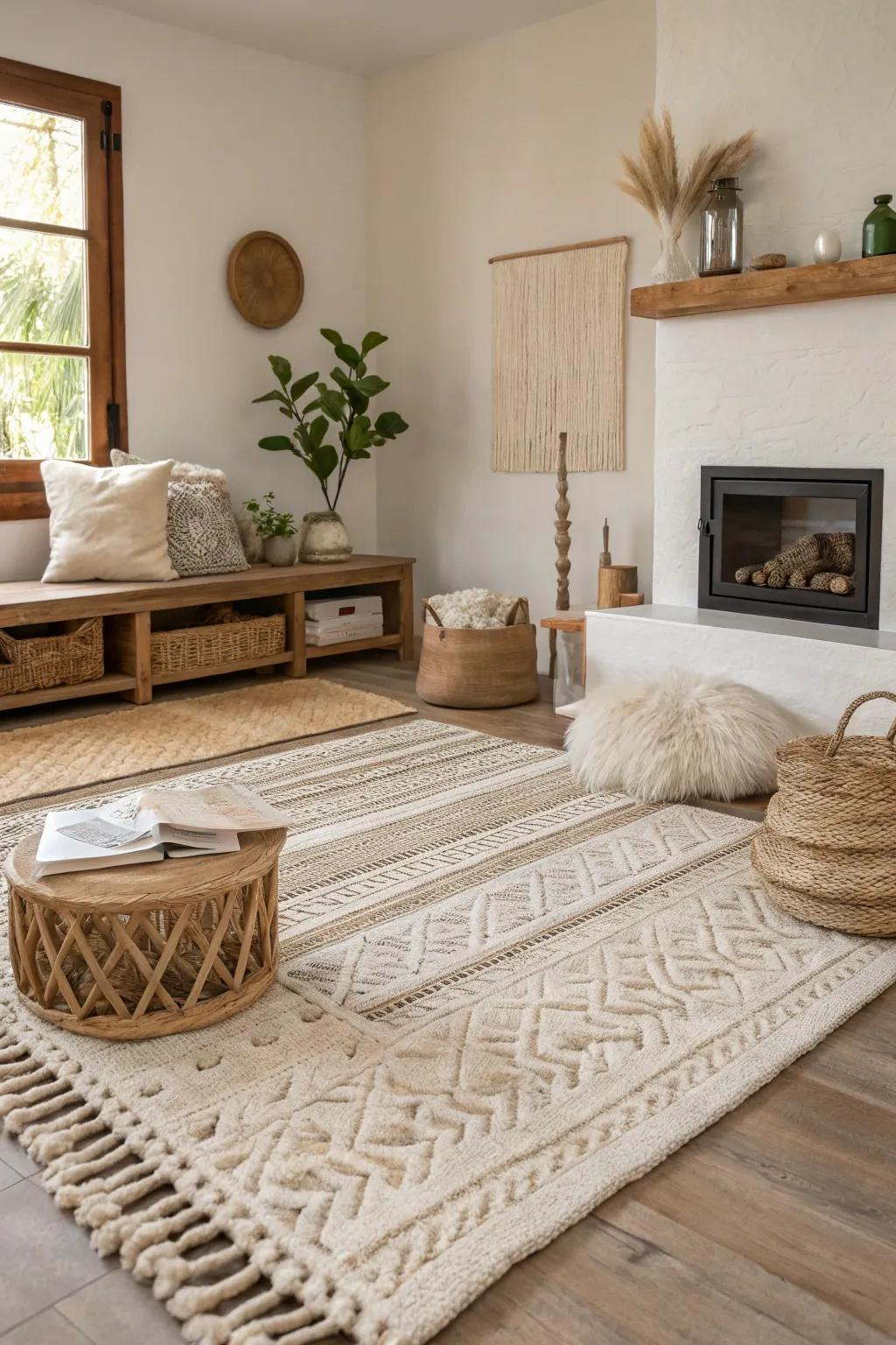 25+ Creative Layering Rug Ideas For Your Home for Dining Room Rug Hacks