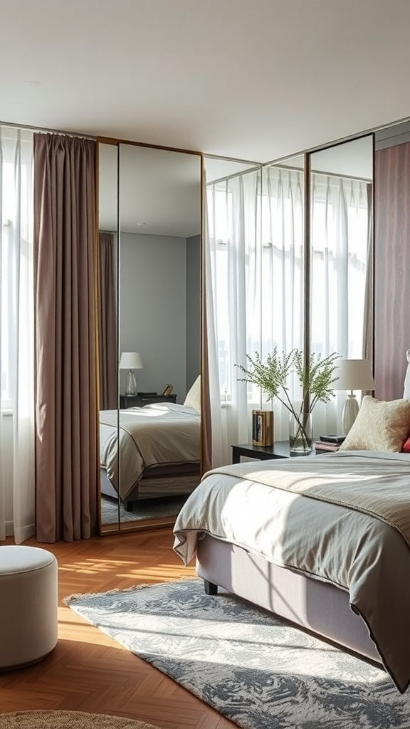 The psychology of reflection and how to use bedroom mirrors to maximize natural light