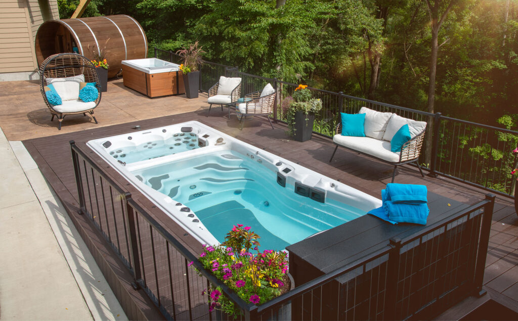 Dream Backyard Goals: Swim Spa Ideas - H2X Blog for Deck Shower Hacks