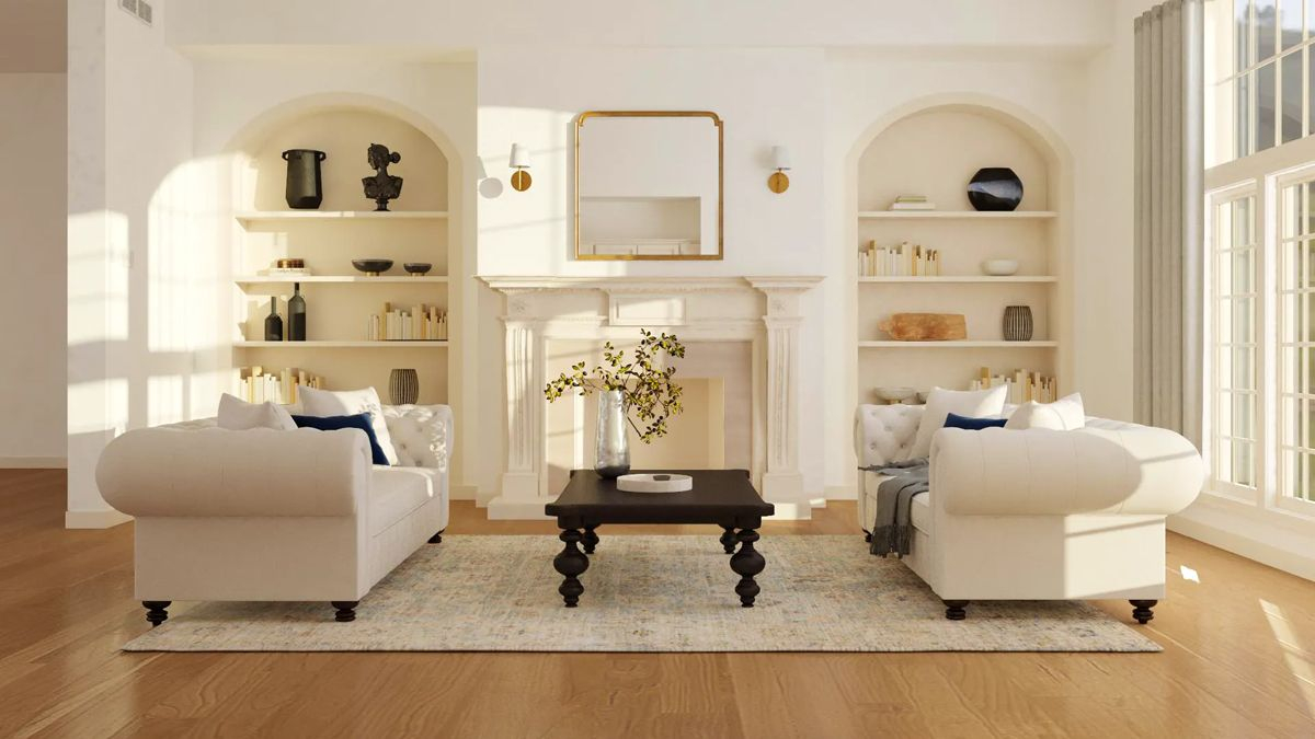 Formal Balance Interior Design for Bedroom Dresser Styling Tips