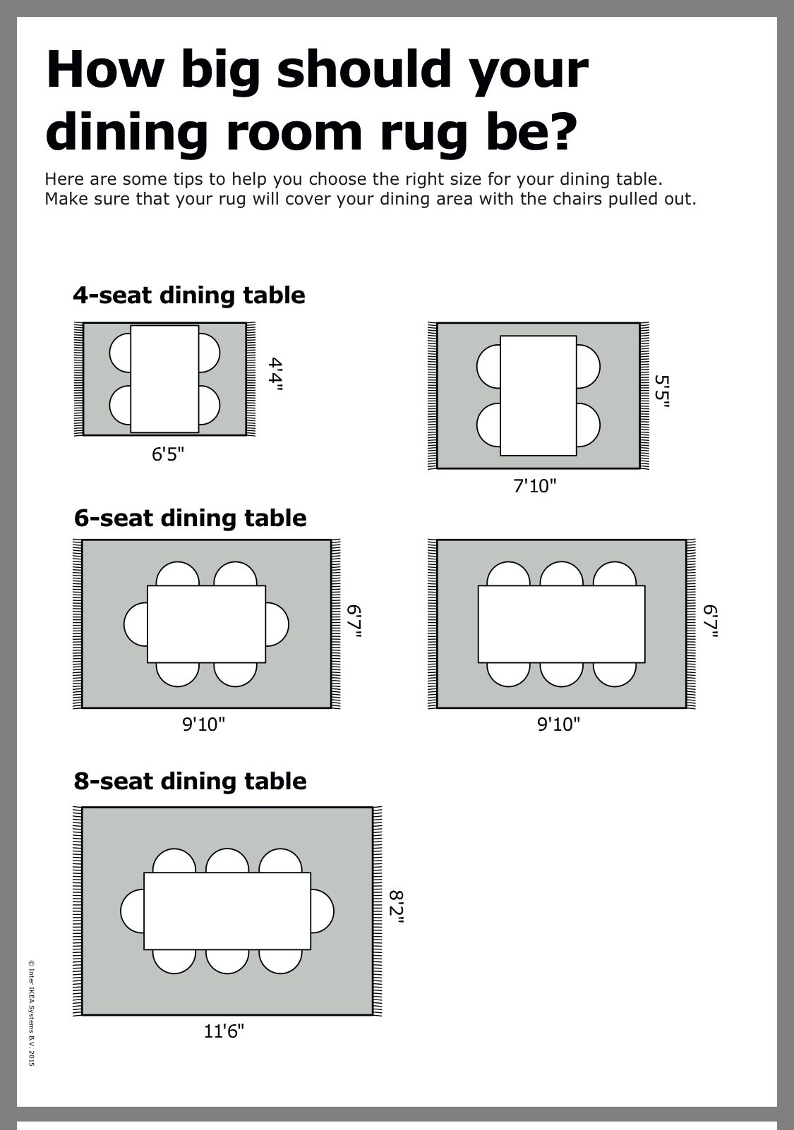 Rectangular Dining Table Size Chart At Ben Waterbury Blog for Dining Room Table Guide