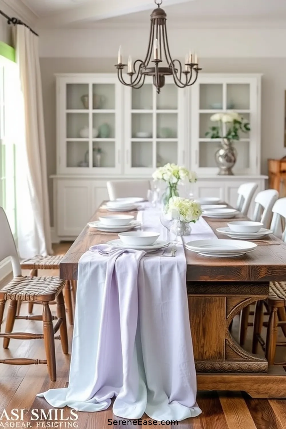 23 Ways To Use Pastels In Your Coastal Style Dining Room - Serene Ease for Dining Room Towel Ideas