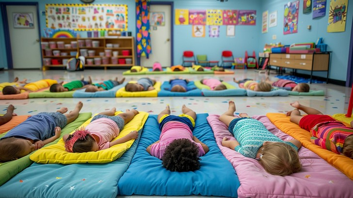 Free Nap Time Fun Image - Children, Nap, Classroom | Download At Stockcake for Nursery Blind Tips