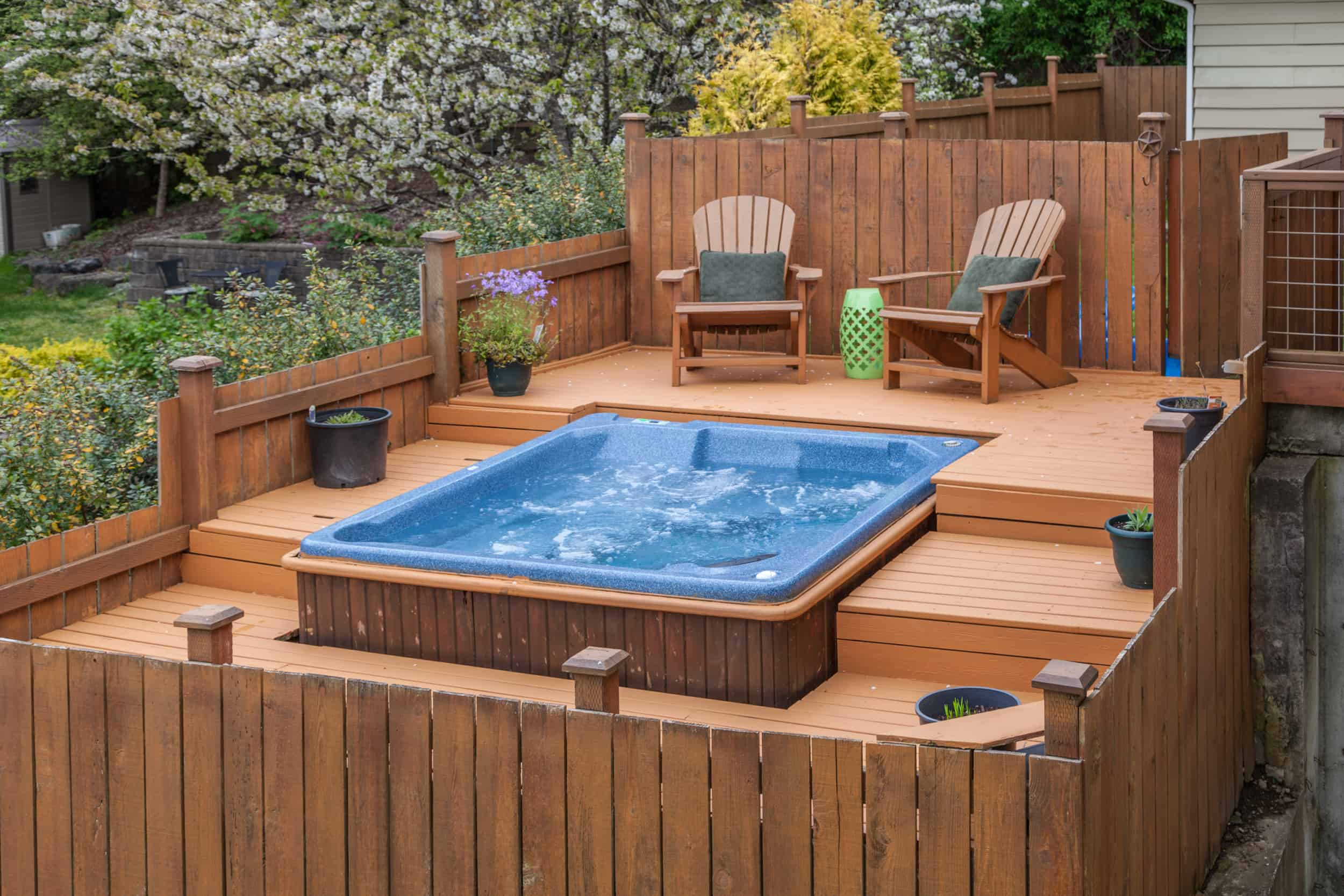 Hot Tub Patio Photos - Patio Ideas for Deck Towel Tips