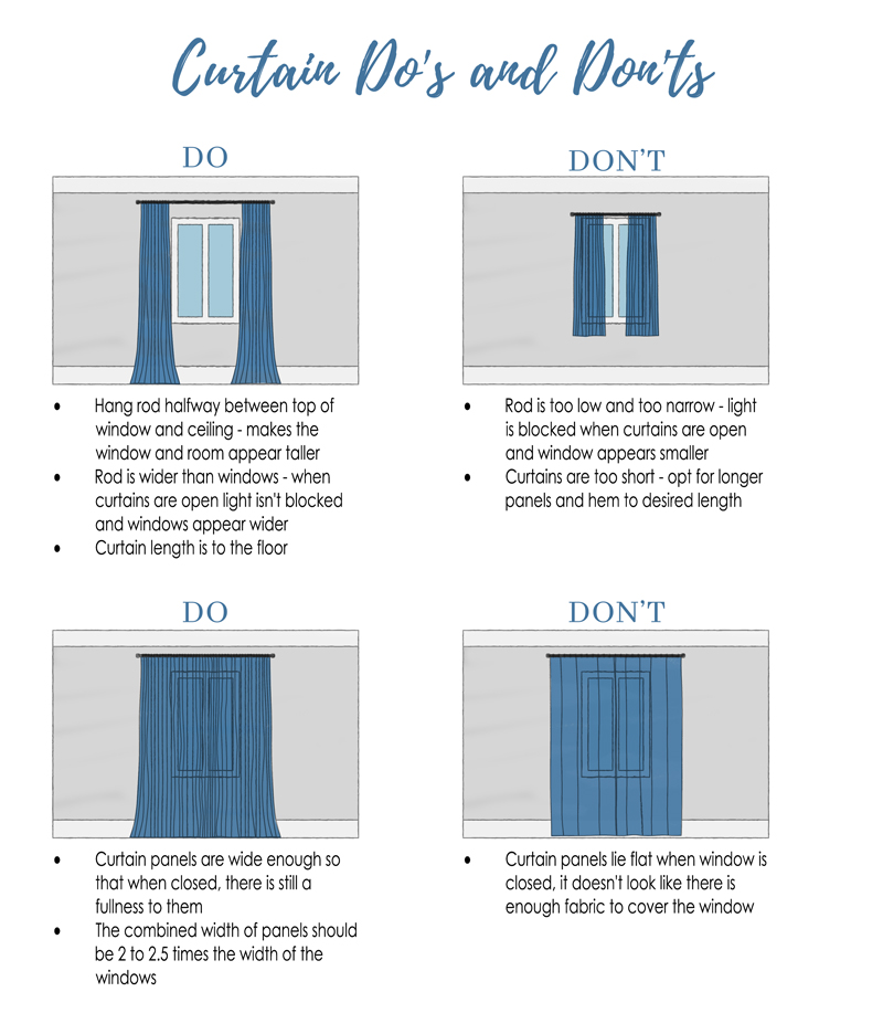 How To Hang Curtains: A Complete Guide | Curtains Dos And Dont, Curtain ... for Nursery Curtain Tips