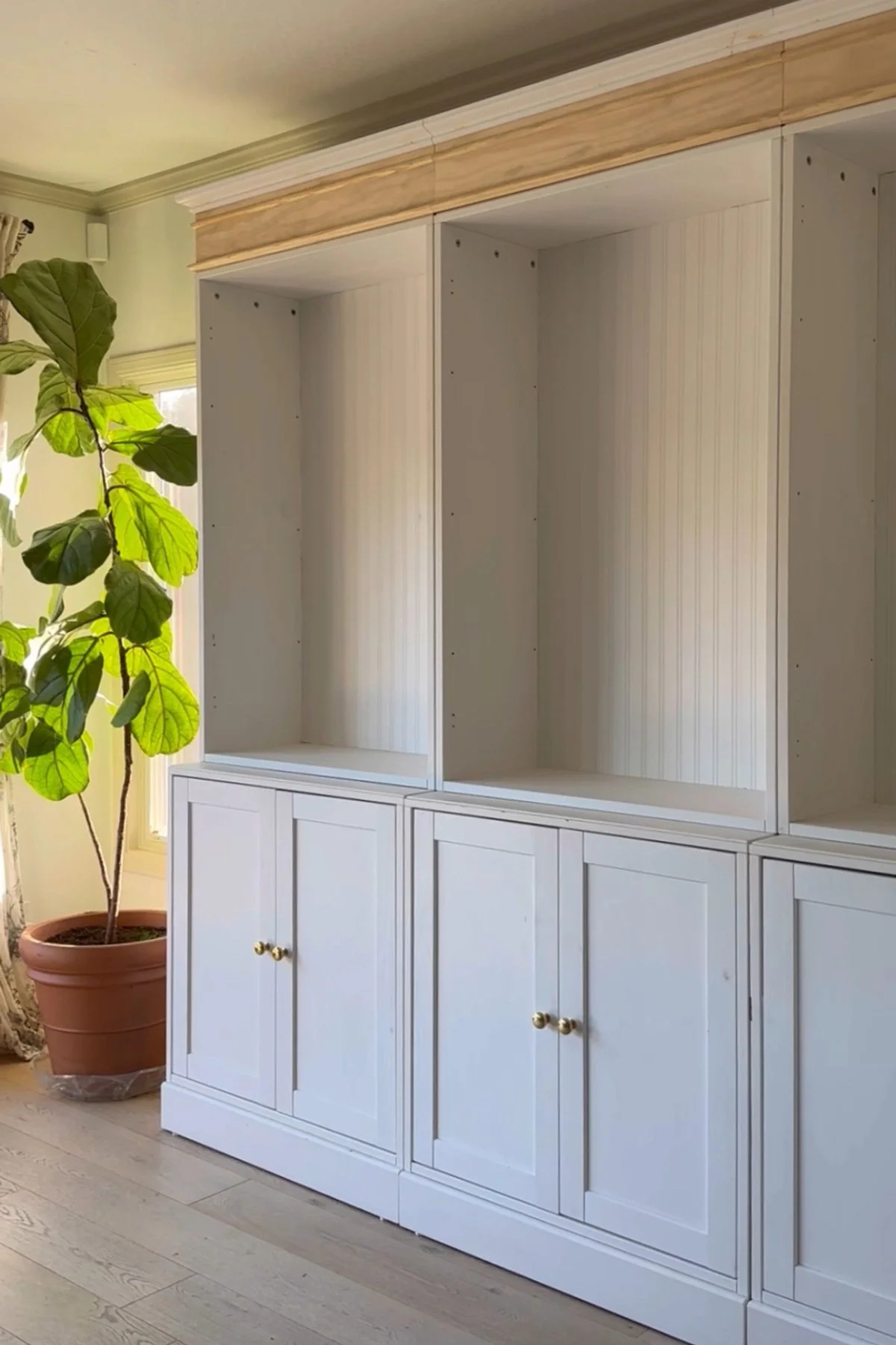 Diy No-Sew Cabinet Curtains — Rebecca & Genevieve for How To Make No Sew Cabinet Curtains