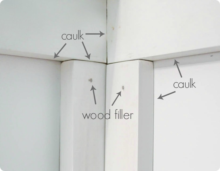 Caulk Or Wood Filler: Choose The Right One For Every Project for How To Choose Caulk Or Wood Filler For Painted Trim
