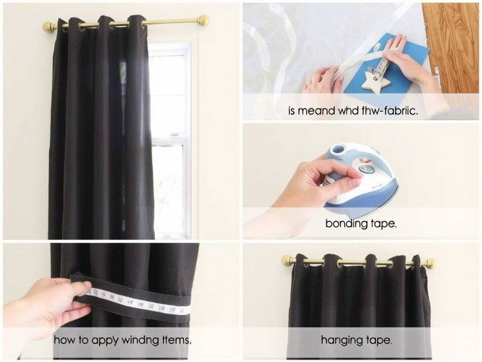 Effortless Elegance: Make Stylish No-Sew Curtains For Your Home for How To Make No Sew Cabinet Curtains