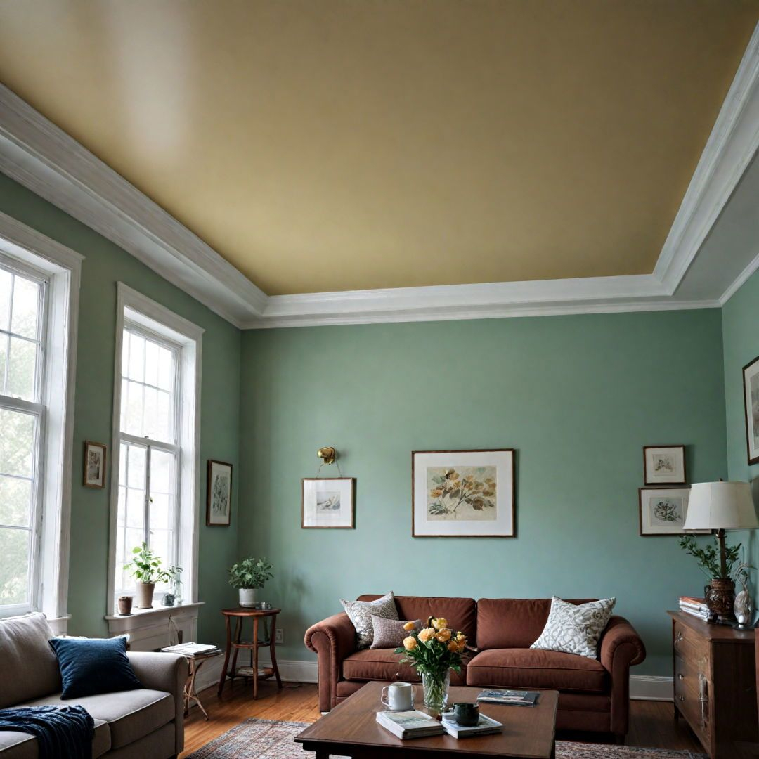 Gallery Of Room Paint Ceiling Combined Wall Colors & Key Facts - Steven ... for How To Paint A Room