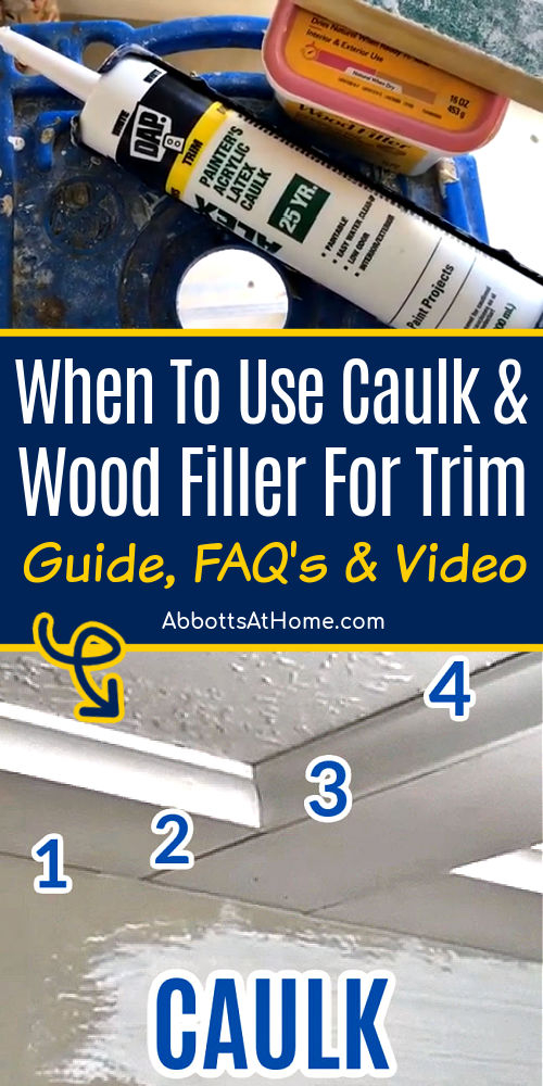 Caulk or Wood Filler for Painted Trim? Match the Repair to the Gap