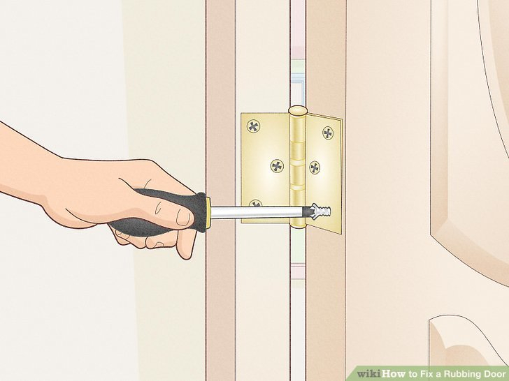 How To Fix A Rubbing Door: 12 Steps (With Pictures) - Wikihow for How To Fix An Interior Door Rubbing The Jamb