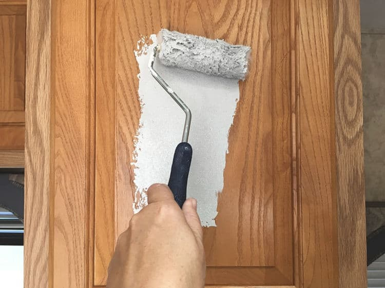 How To Paint Laminate Cabinets Without Sanding - The Palette Muse for How To Paint Kitchen Cabinets Without Brush Marks