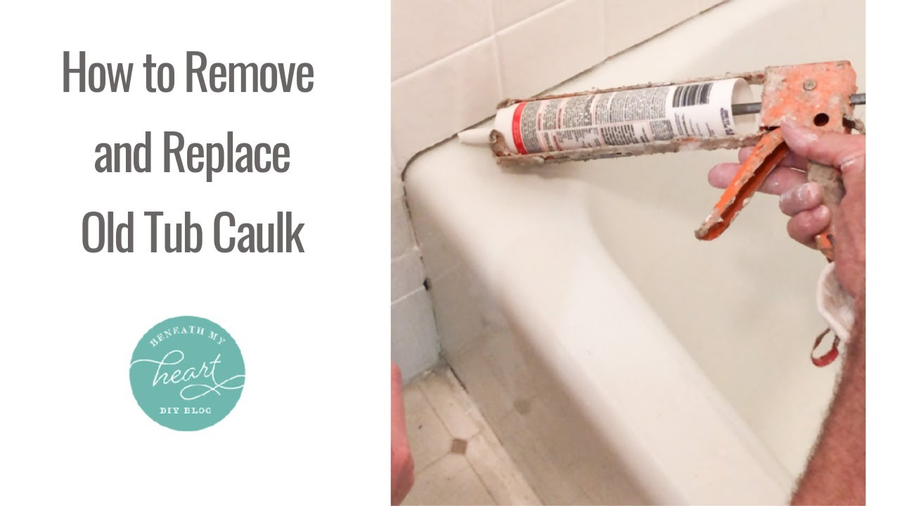 How To Remove And Replace Old Tub Caulk - Youtube for How To Remove And Replace Bathtub Caulk