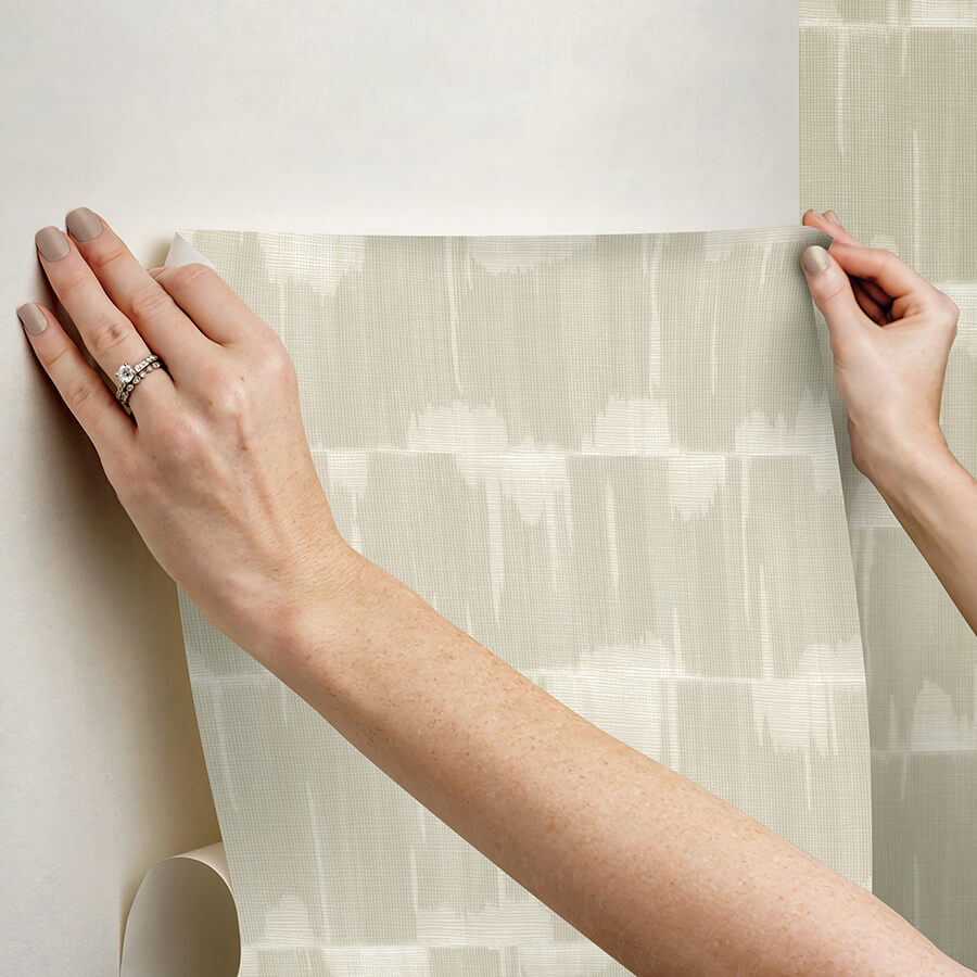 Nus4979 - Beige Dallas Peel And Stick Wallpaper - By Nuwallpaper for How To Test Peel And Stick Wallpaper Before Installation