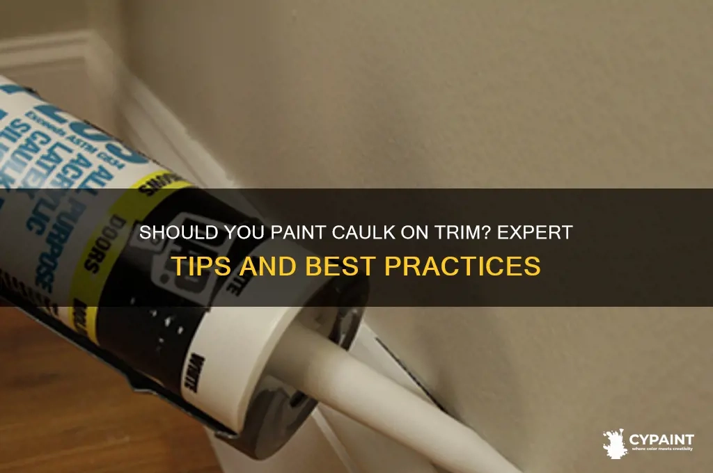 Should You Paint Caulk On Trim? Expert Tips And Best Practices | Cypaint for How To Choose Caulk Or Wood Filler For Painted Trim