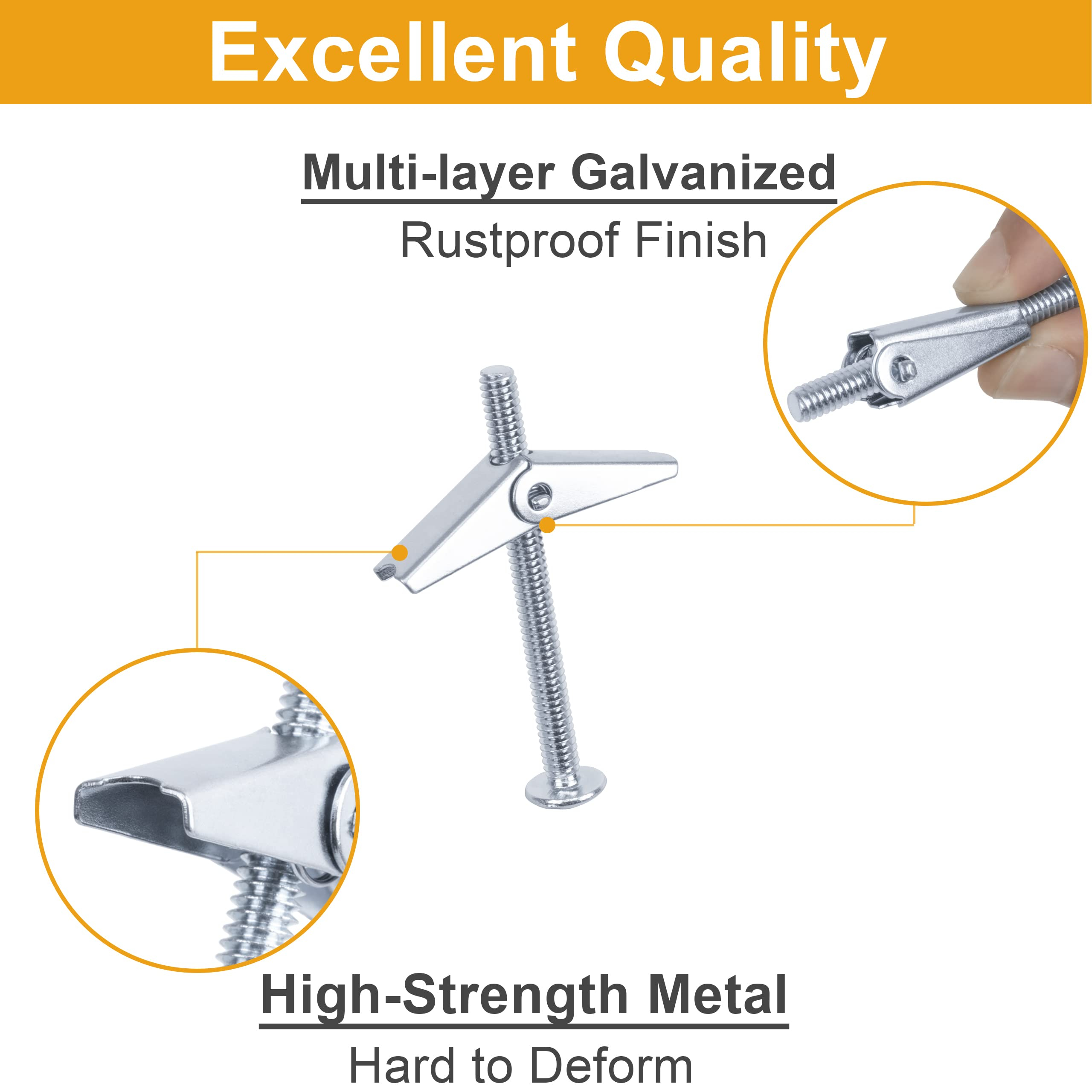 Snapklik.com : Heavy Duty Hollow Wall Anchors For Drywall Ceiling ... for How To Choose Drywall Anchors For Heavy Wall Decor