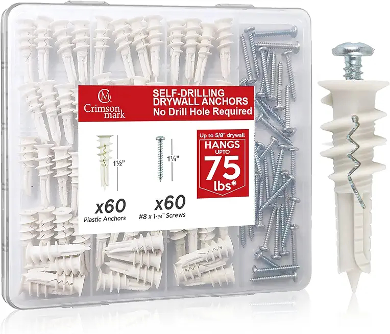 The Best Screw Anchors For A Sturdy Hollow Core Door | Shuntool for How To Choose Drywall Anchors For Heavy Wall Decor